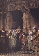 Alma-Tadema, Sir Lawrence Leaving Church in the Fifteenth Century (mk23) oil painting picture wholesale